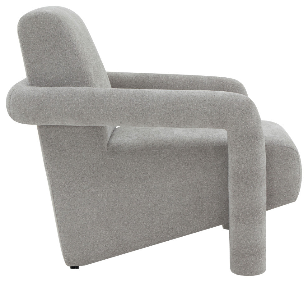 Safavieh Couture Faylin Boucle Accent Chair, Grey