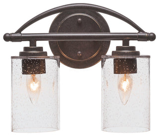 Marquise 2 Light Bath Bar, Dark Granite