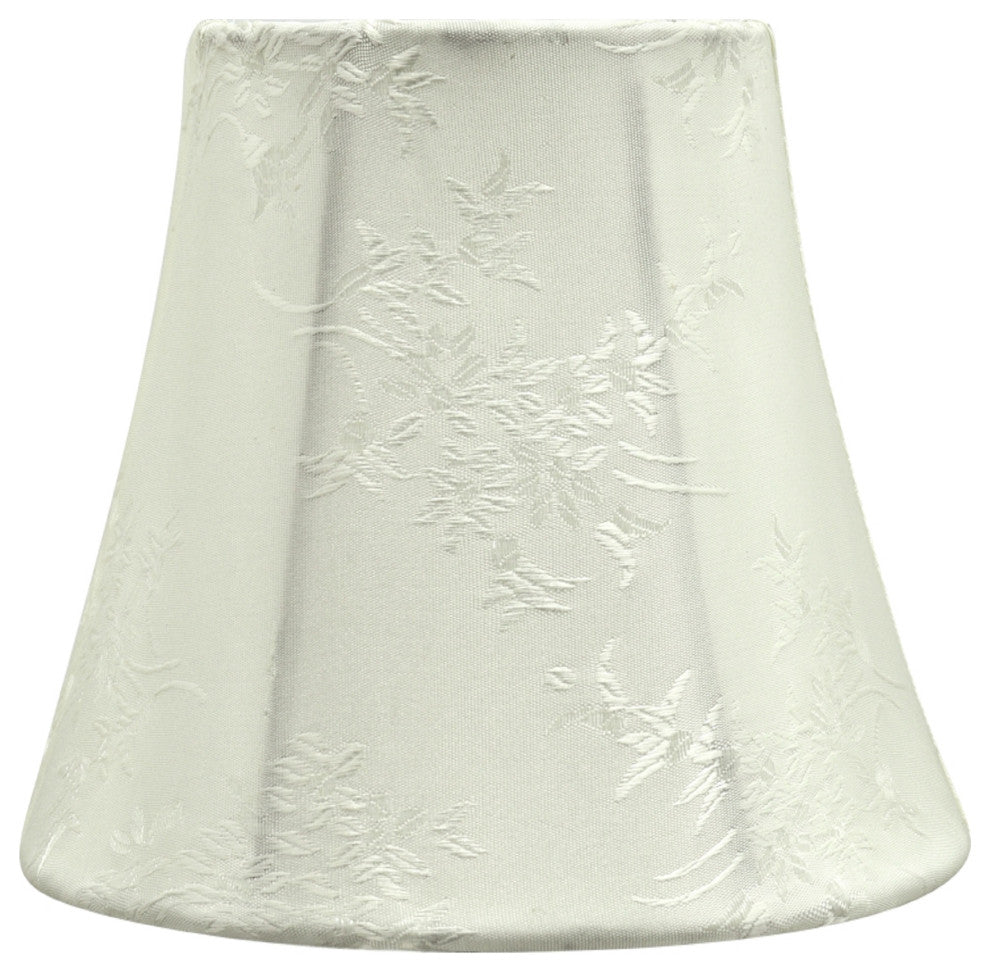 30272-5 Small Bell  Chandelier Clip On Lamp Shade Ivory 3"x5"x4"