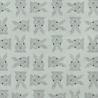 Criss Cross Bunnies Easter Decorative Throw Pillow, Breezeway Green, 20x20"