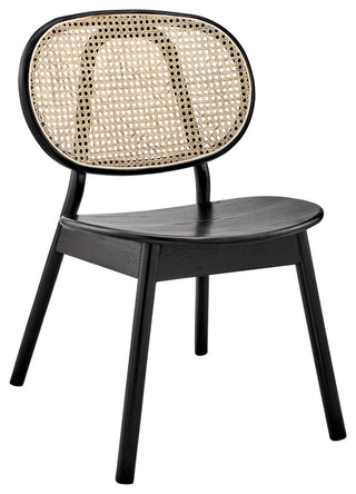 Malina Wood Dining Side Chair, Black