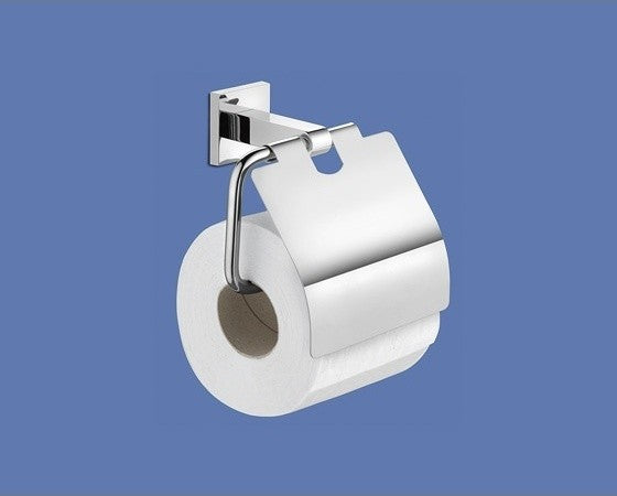 Chrome Wall Mounted Toilet Paper Holder With Cover
