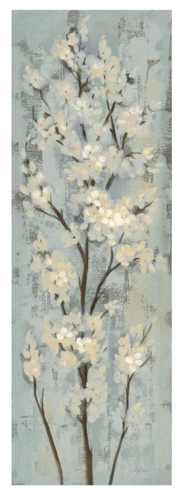 "Almond Branch II on Light Blue" Paper Print by Silvia Vassileva, 20"x56"