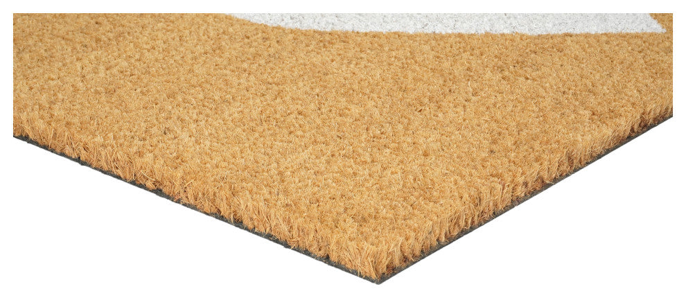 Calloway Mills White Heart Doormat, 24x48