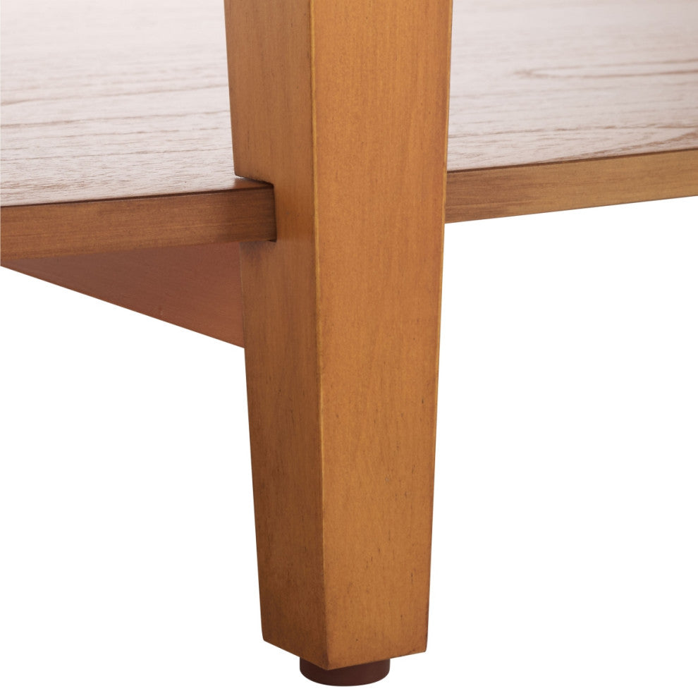 Safavieh Couture Leonardi Oval Wood Coffee Table, Natural