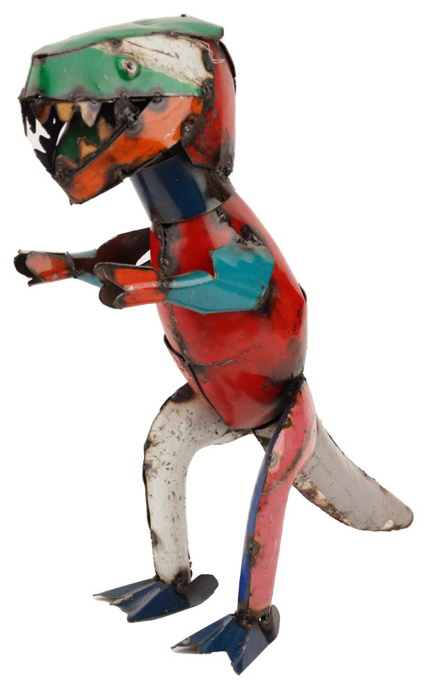 Recycled Metal Dinosaur T-Rex-Yard Art-Garden Art