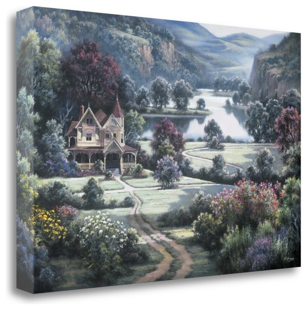 "Country Manor" By Dubravko Raos, Giclee Print on Gallery Wrap Canvas
