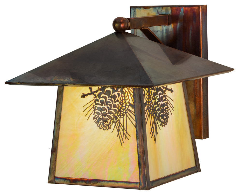 12W Stillwater Winter Pine Solid Mount Wall Sconce