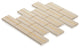 Modket Crema Marfil Natural Stone Gold Metal Inlay Mosaic Tile Backsplash TDH579