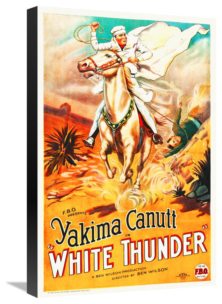 "White Thunder" Stretched Canvas Giclee by Hollywood Photo Archive, 16"x24"