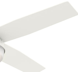 Hunter Fan Company 52" Dempsey Damp Fresh White Ceiling Fan With Light/Remote