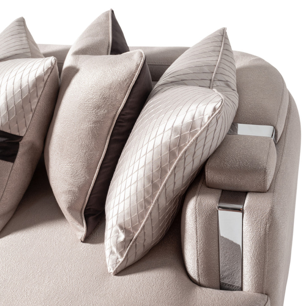 Carmela Mansion Sofa Zinc/Silver