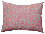 Palm Tree Pattern Decorative Throw Pillow, Pink Icing, 14"x20"