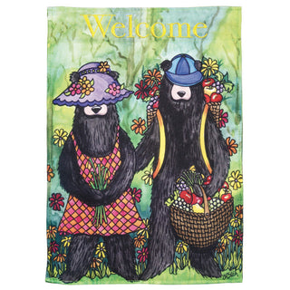 Flg Dapp Welcome Black, Bear Poly/Prt, Large