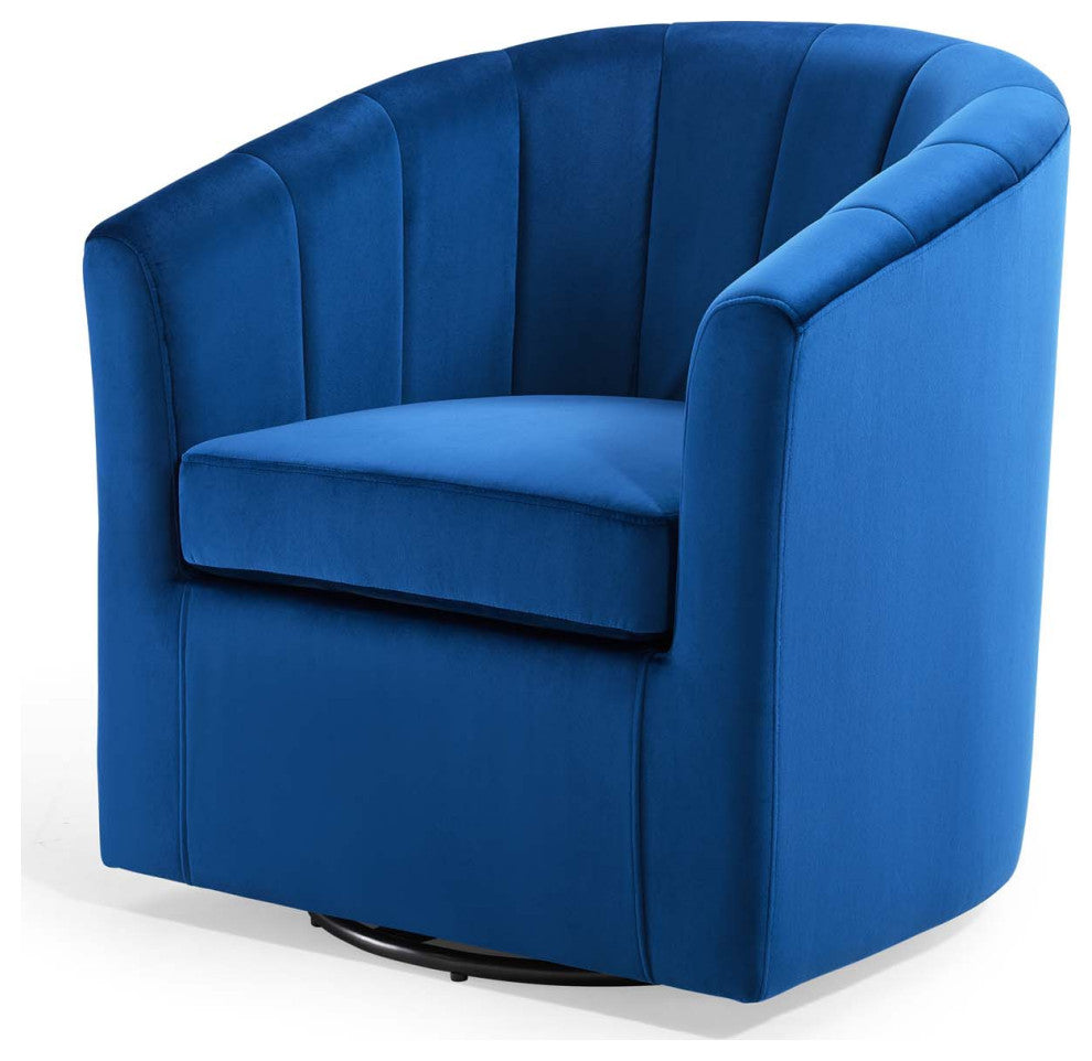 Armchair Accent Chair, Velvet, Blue Navy, Modern, Living Lounge Hospitality