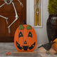 30"H Lighted Wooden  Pumpkin Porch Decor