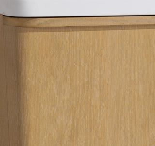 Lucas Bathroom Vanity, Washed Oak, 30", Single Sink, Floating