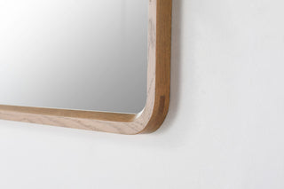 Vela Mirror, Pecan Oak, 36"