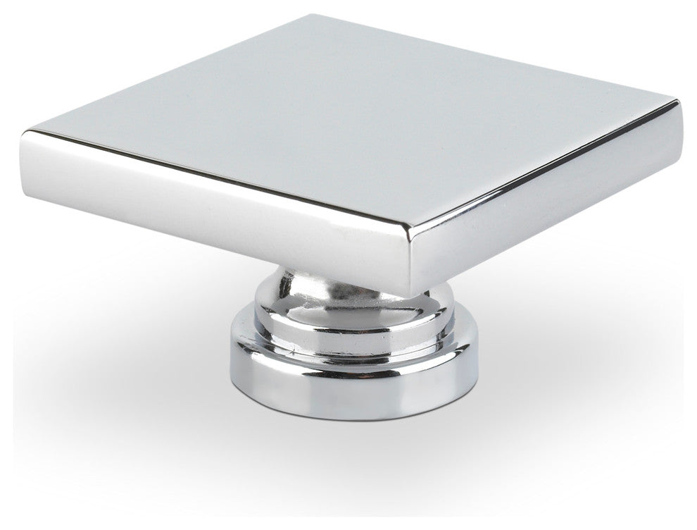 Topex Large Square Knob Bright Chrome