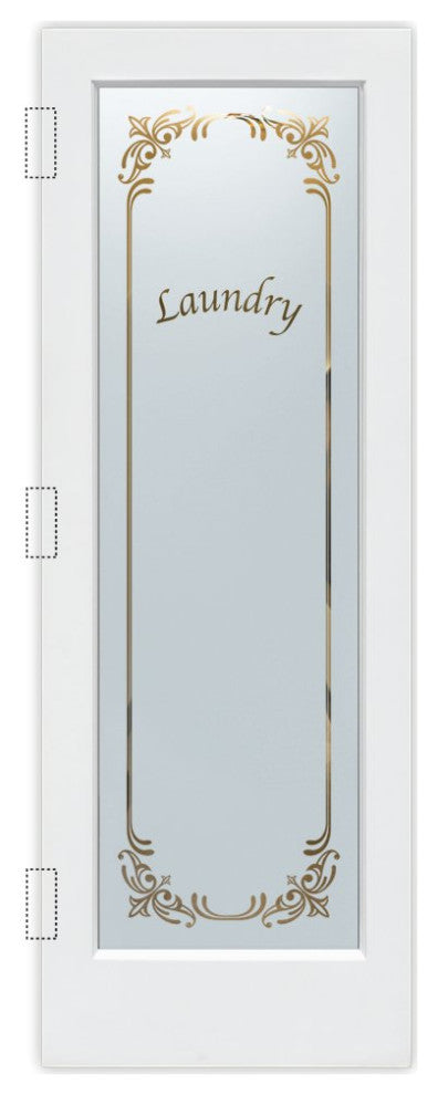 Laundry Door - Lenora - Primed - 30" x 96" - Book/Slab Door