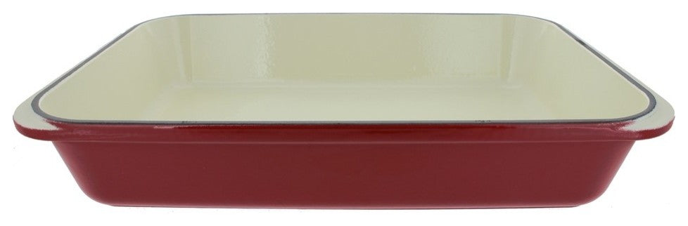 Chasseur 4.25-Quart Red French Enameled Cast Iron Rectangular Roaster