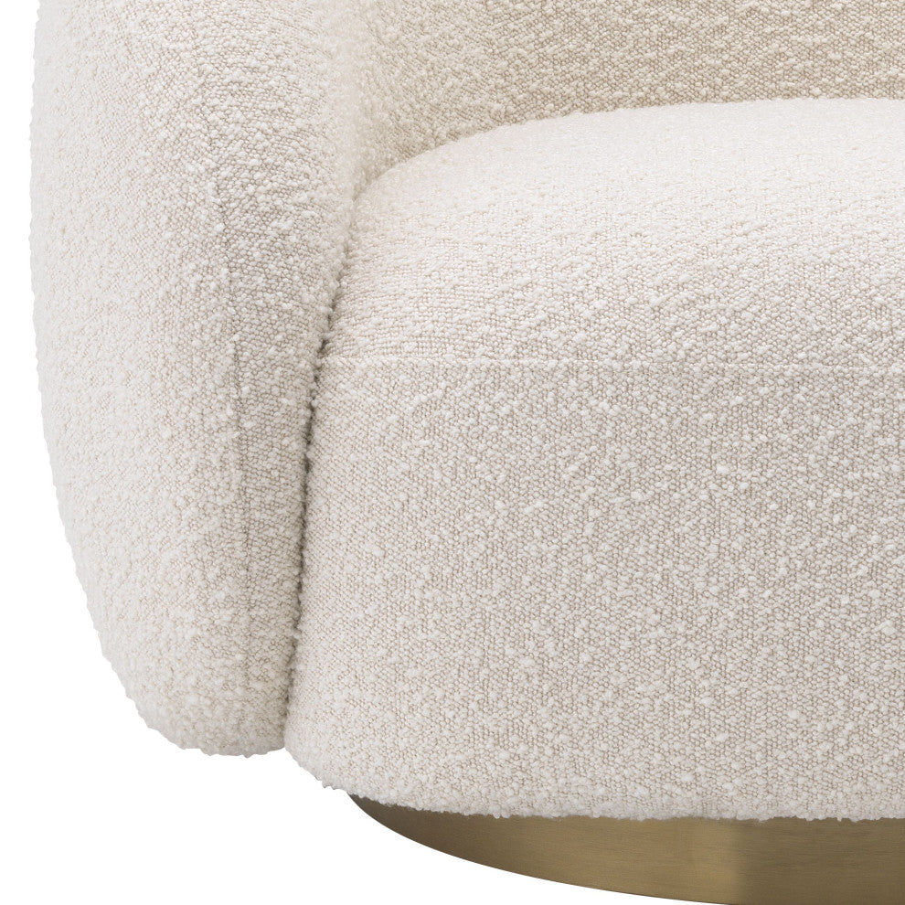 Boucle Curved Swivel Chair | Eichholtz Brice