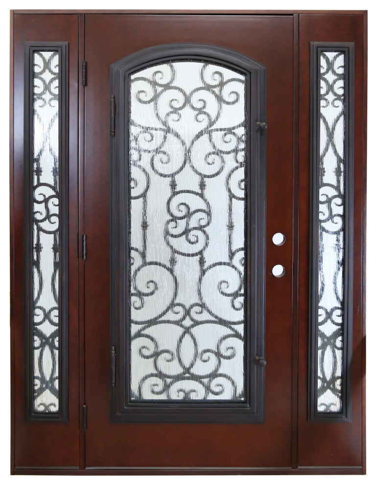 Forever Doors, Exterior Front Entry Composite Door FRR02TP, 60"x80", Right H