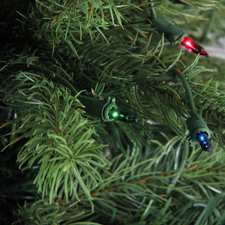 4' Pre-Lit Noble Fir Full Artificial Christmas Tree, Multicolor Lights