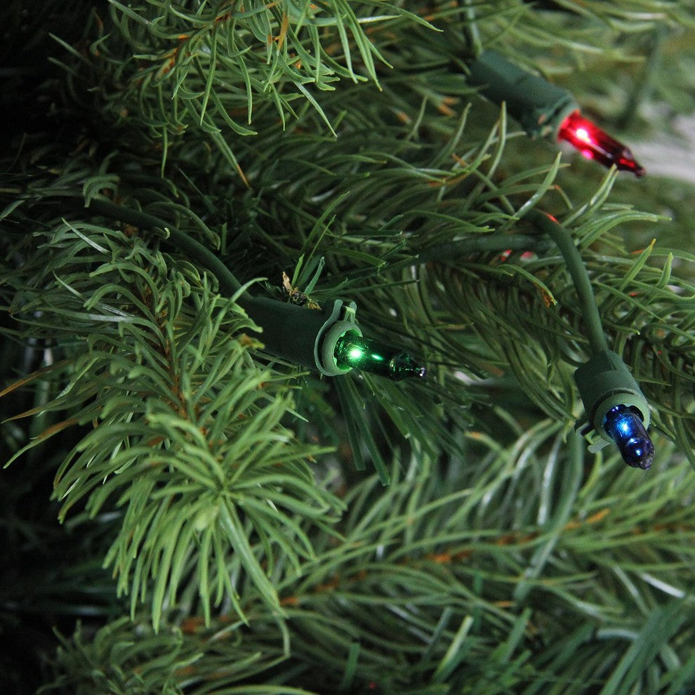 4' Pre-Lit Noble Fir Full Artificial Christmas Tree, Multicolor Lights