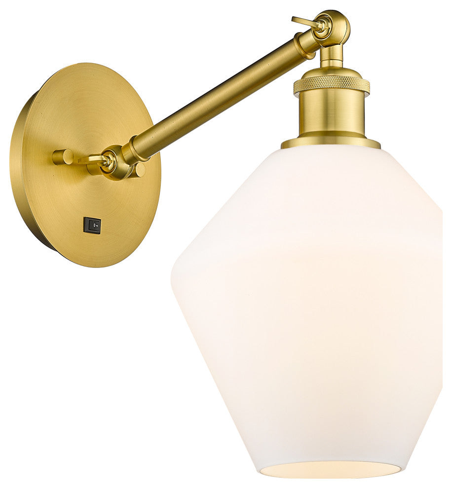 Innovations 317-1W-SG-G651-8 1-Light Sconce, Satin Gold