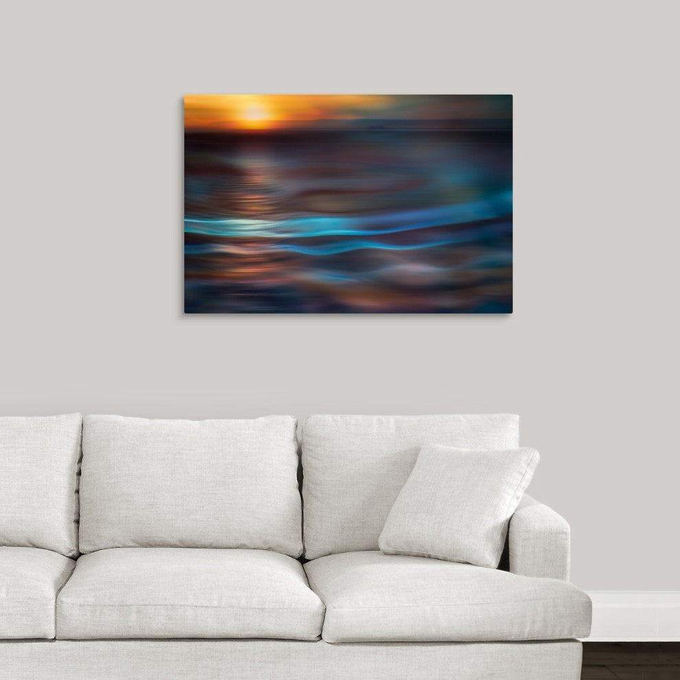 "Pacific Sunset" Wrapped Canvas Art Print, 36"x24"x1.5"