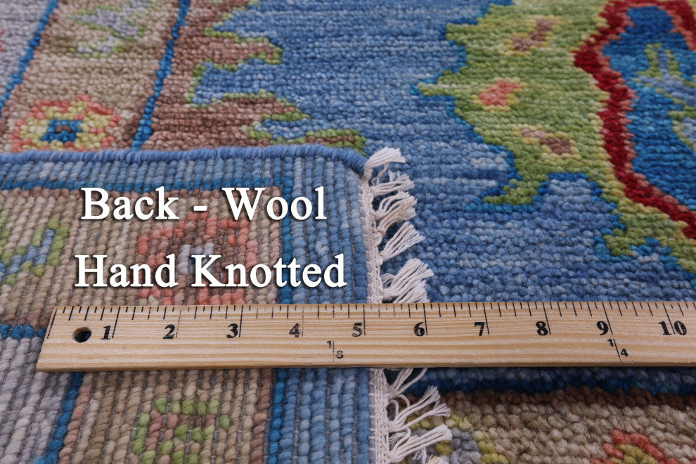 Hand Knotted Turkish Oushak Wool Rug 9' 0" X 12' 9" - Q13600