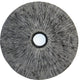 HomeRoots 1" x 20" x 20" Gray, Sandstone, Ribbed Round, Middle Hole Wall Decor