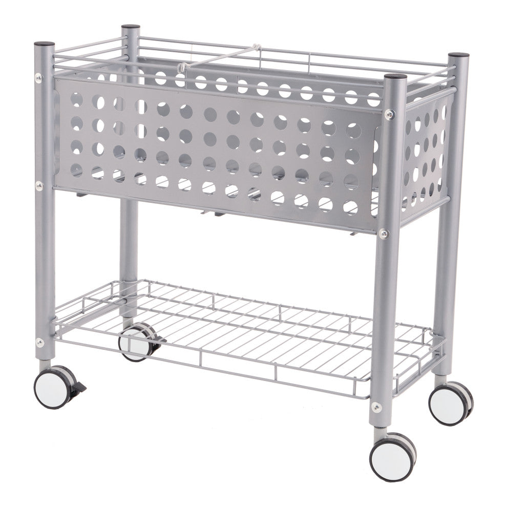 Vertiflex File Cart With Open Top, Matte Gray