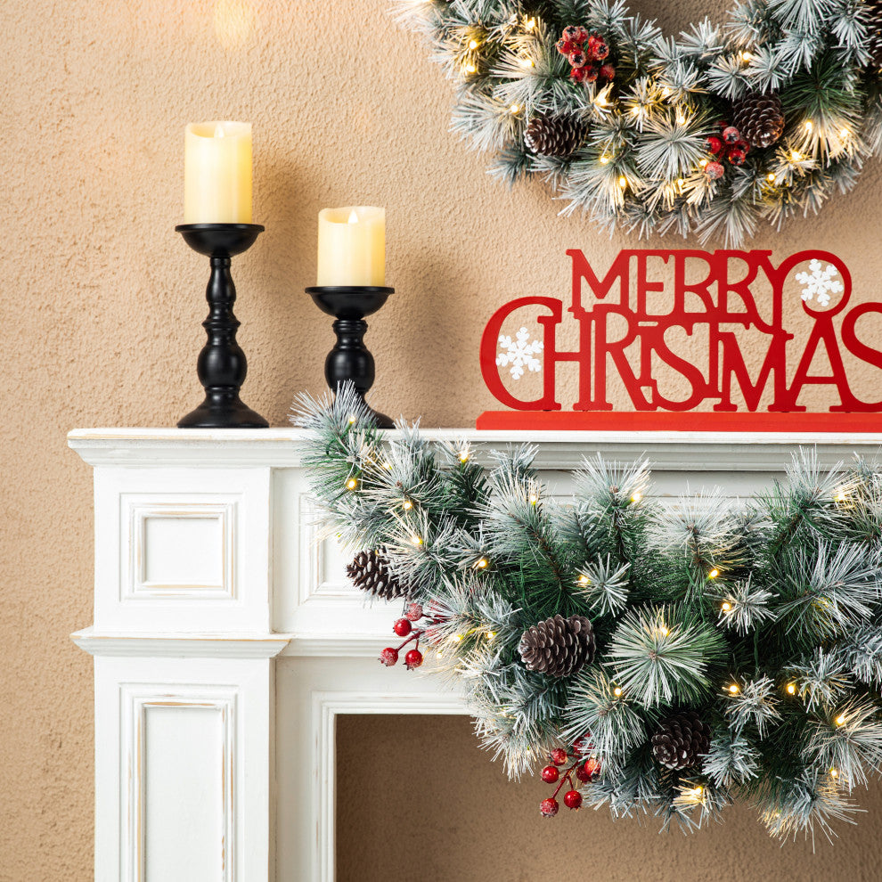 3' Pre-Lit Artificial Christmas Swag