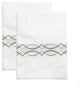 Azure Pillowcases, Set of 2, White, Beige, King