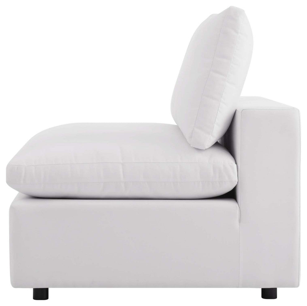 Modular Lounge Sectional Deep Sofa Set, White, Modern, Outdoor Hospitality