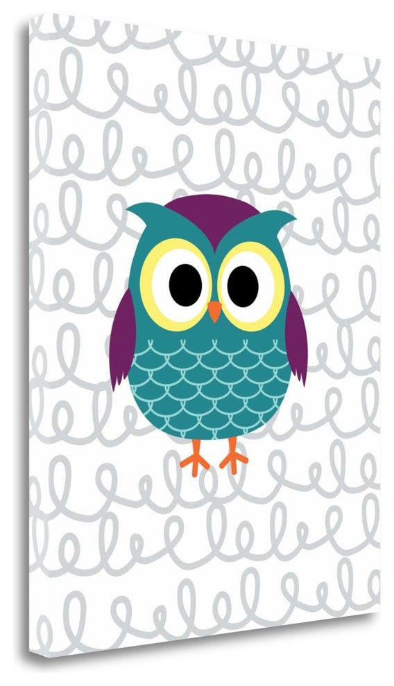 "Owl III" By Tamara Robinson, Giclee Print on Gallery Wrap Canvas, Ready to Hang