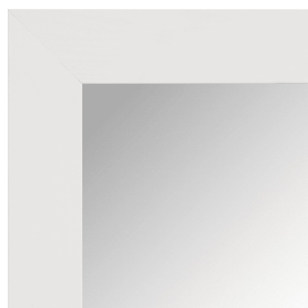 Pendleton Framed Wall Mirror, White, 22"x30"