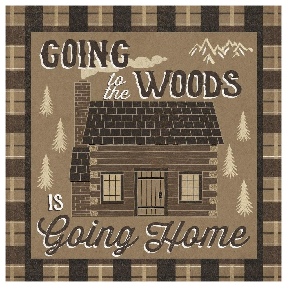"The Great Outdoors I" Digital Paper Print by Laura Marshall, 38"x38"