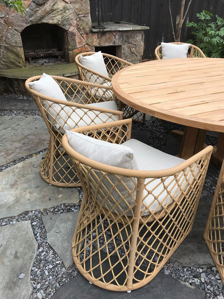 Capri Ratan Outdoor Patio Dining Chair
