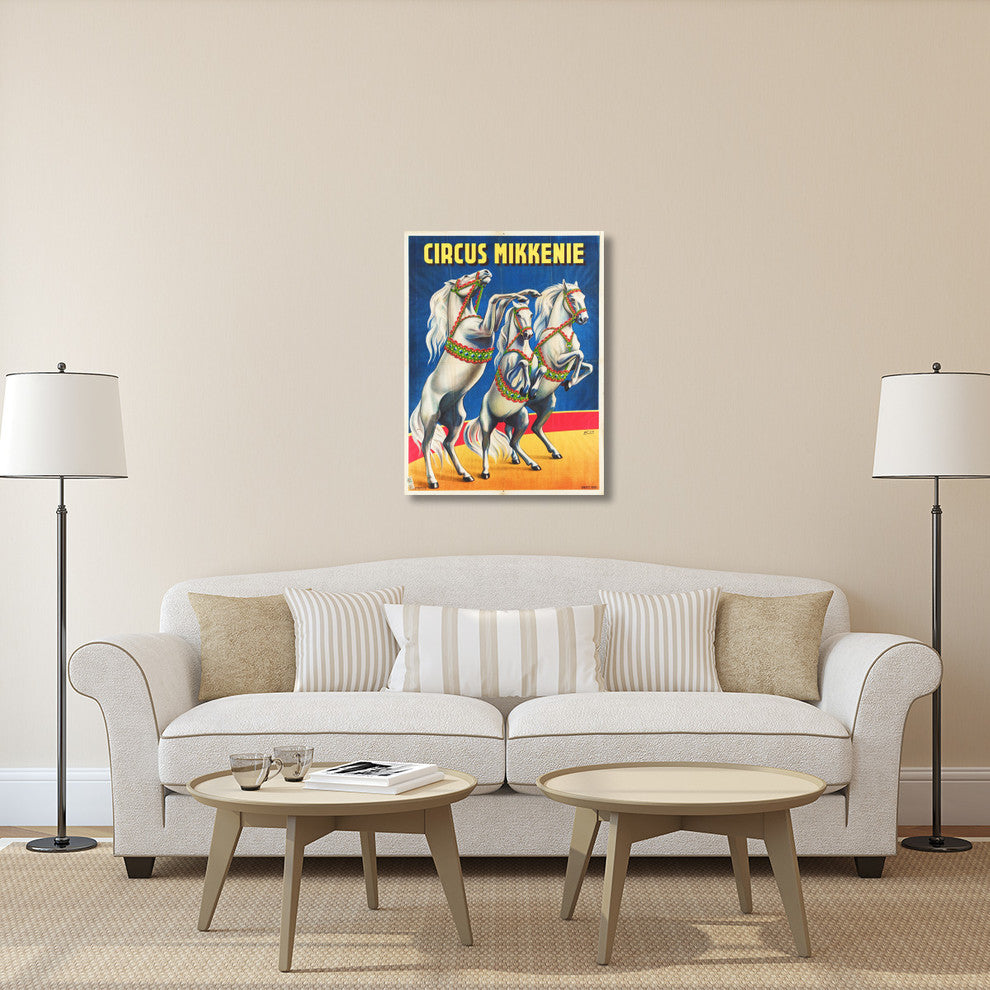 "Circus Mikkenie" Stretched Canvas Giclee by Hollywood Photo Archive, 30x40"