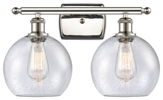 Innovations Lighting 516-2W-PN-G124-8 Athens 2 Light 16" Bath Vanity Light
