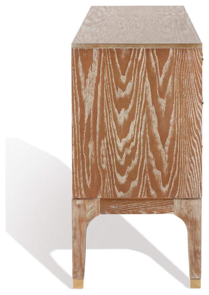 Safavieh Couture Lorna 6 Drawer Contemporary Dresser, Rustic Oak