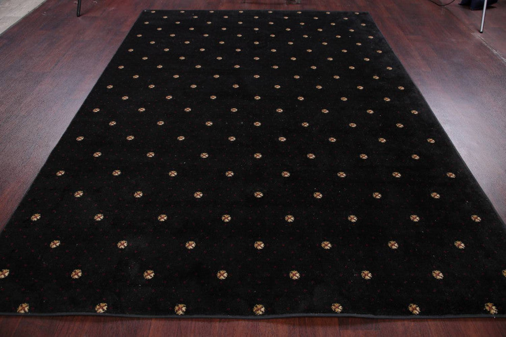 Modern Circles & Dots Area Rug Traditional Turkish Carpet , Black, 6x9