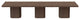 Contemporary Thick Wood Extra Large Dining Table, Chocolate