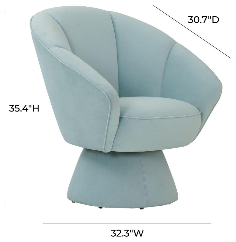 Allora Light Blue Accent Chair - Light Blue