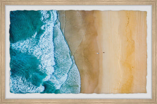 "Solo Surfing" Framed Painting Print, 36x24