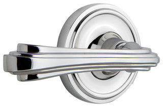 Classic Rose With Fleur Lever, Bright Chrome, Passage, Right-Handed
