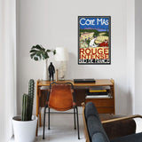 "Rouge Intense" by Jean-Pierre Got, Canvas Print, 18"x12"